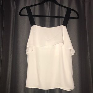 Black and White Silky Top